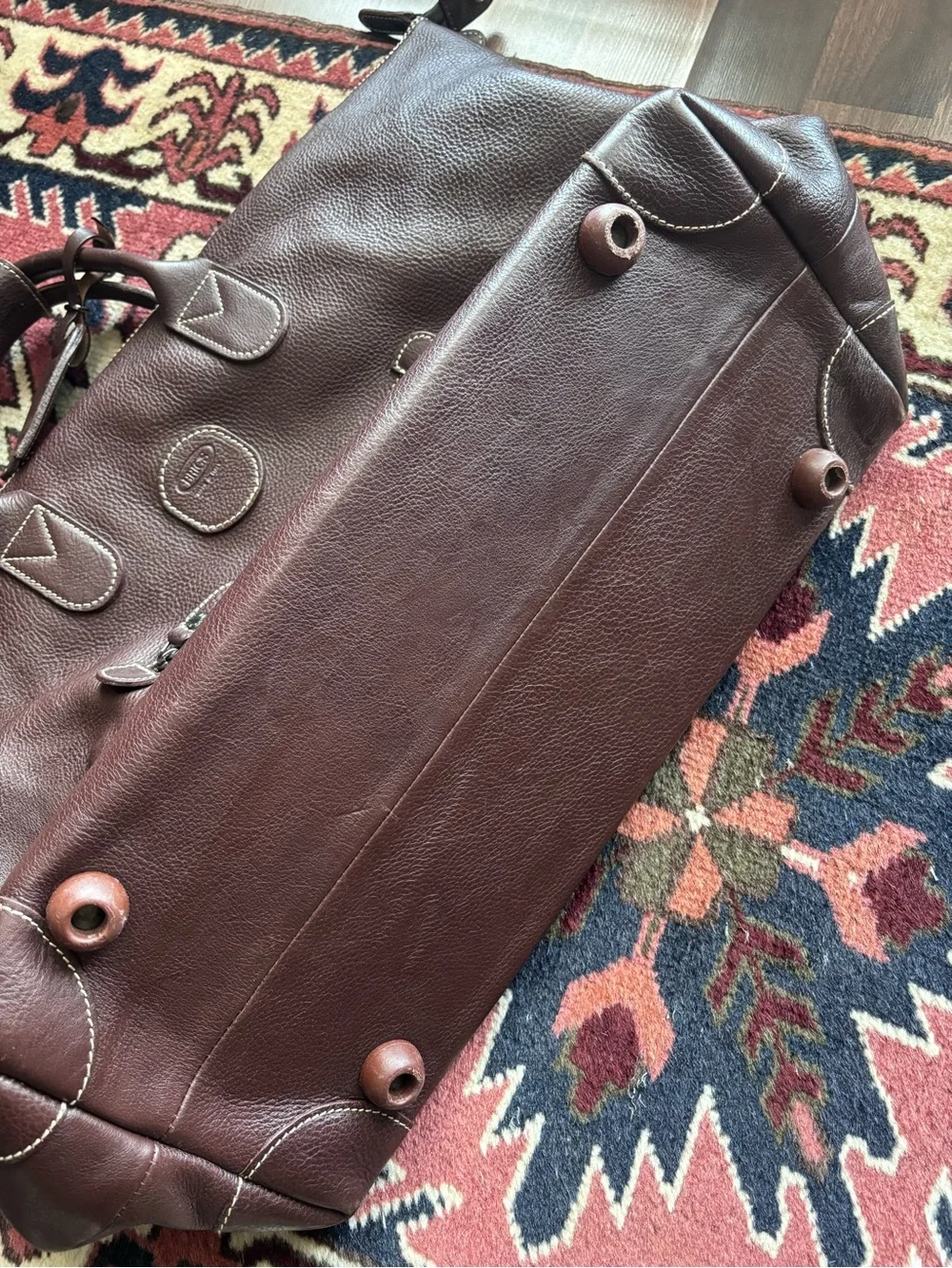 Bric's Leather Weekender Bag in Brown